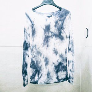 American Eagle Laced Design Tie Dye Marble Sweater